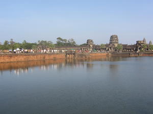 The bridge to Angkor Wat's front gate