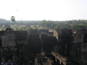 Being at the top of Angkor Wat was really like standing on the peak of a mountain