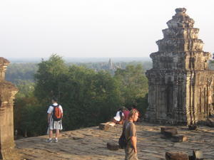 That's Angkor Wat, way in the background