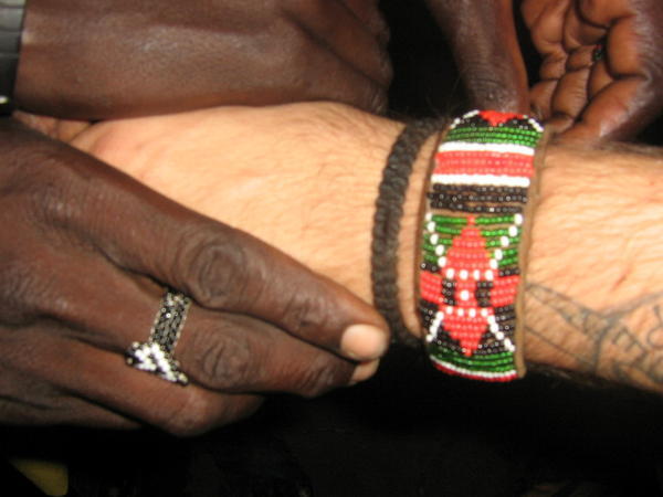 It's a sweet flag-of-Kenya motif!