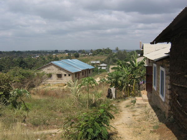 A view past the house in Mshomoroni