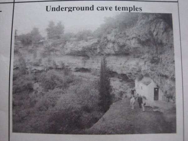 Underground cave temples