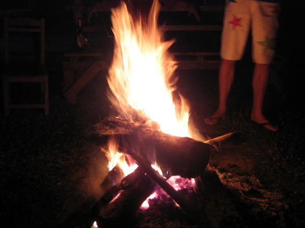 Campfires at the island bars