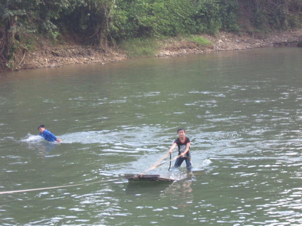 River surfing