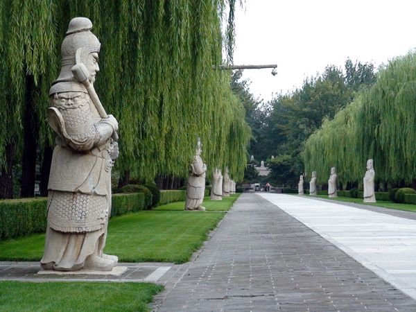 Statues along the Sacred Way