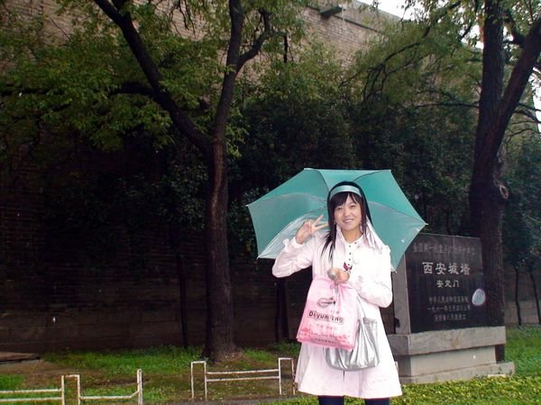 Girl at the Xian City Wall