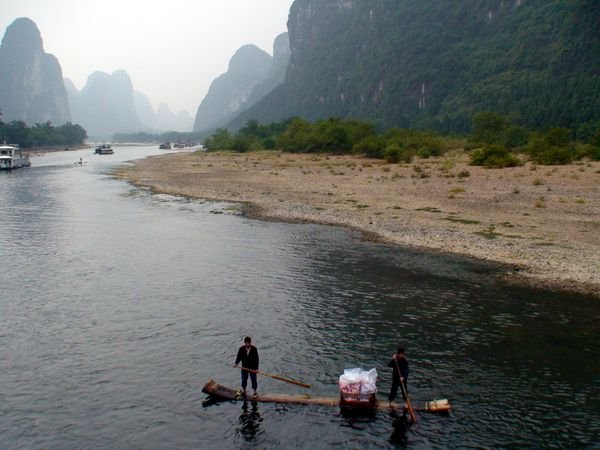 Bamboo Raft on the Li River