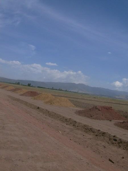 Preparation for road building