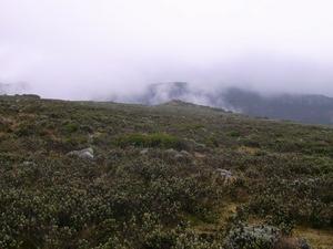 Sanetti Plateau in the clouds