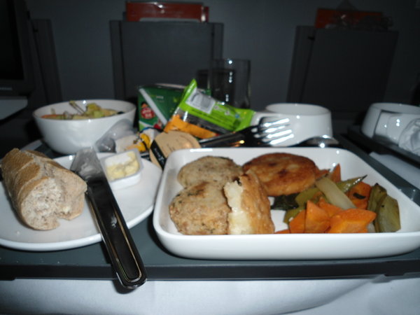 My dinner on the plane