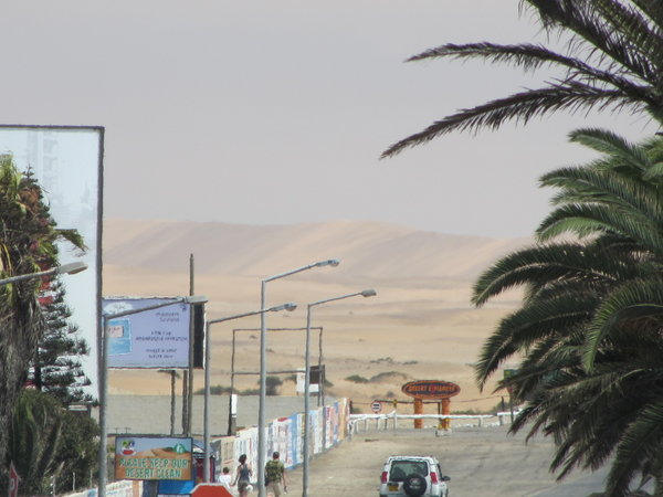 Dunes from Swakop Main Street