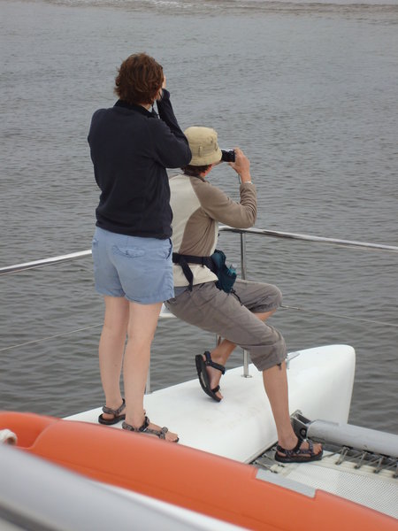 Zlatka and Monica Looking For Dolphins