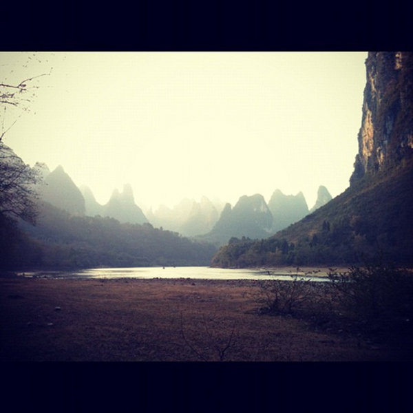 Li River during walk to Yangdi.