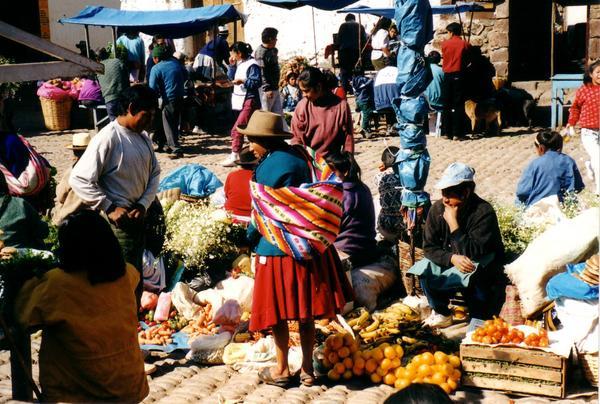 Pisac Market Scene