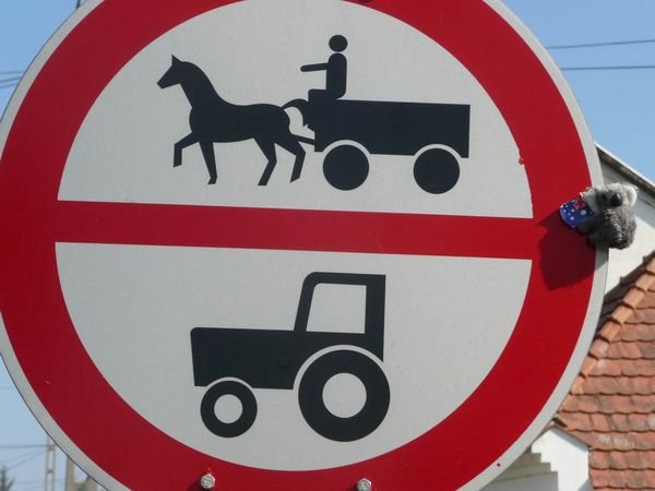 Road Sign, Hungary