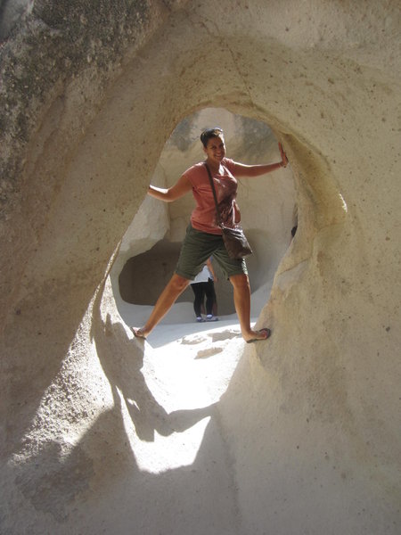 Exploring the caves of Cappadocia