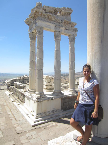 Me and the ancient ruins of Pergamon on my birthday.