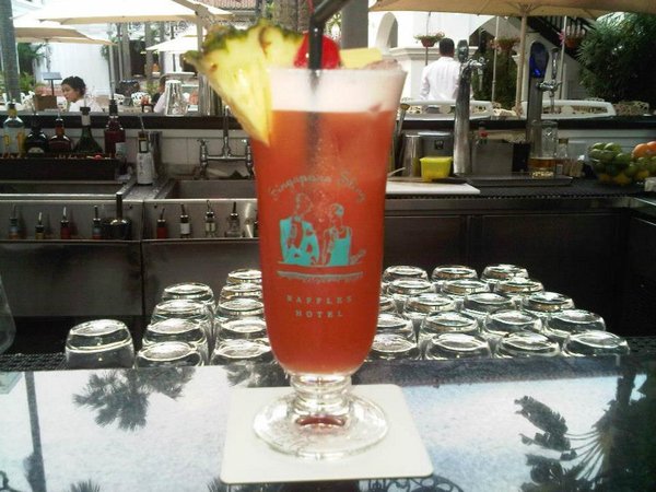 Singapore Sling at the Raffles Hotel 