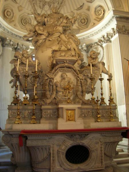Close up of the alter