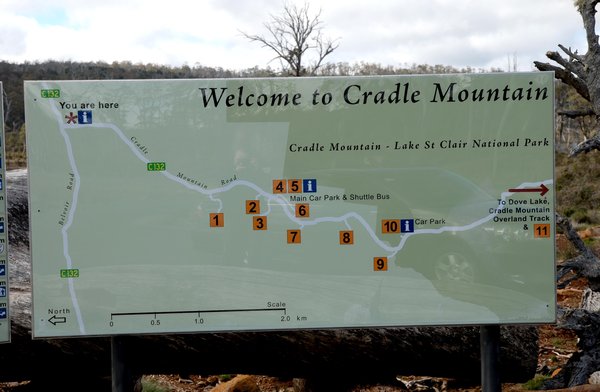 Cradle Mountain- Lake St. Clair National Park.