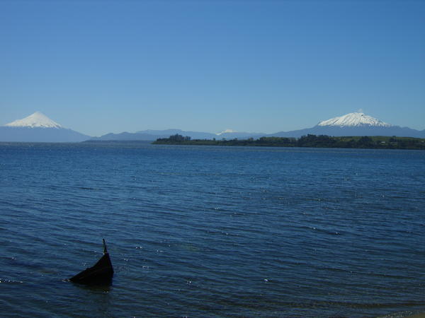 The lakeside view from Puerto Varas