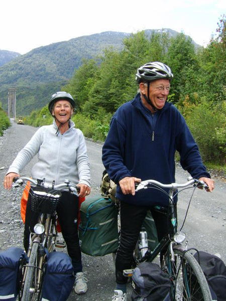 The cheerful dutch couple who beat us on their bicycles