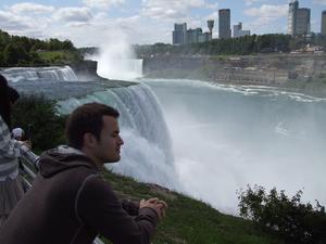Right next to the American Falls