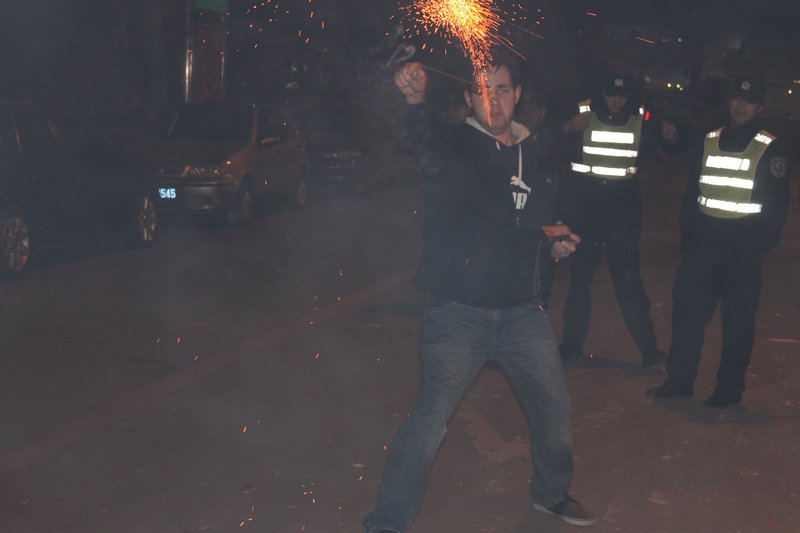 Going wild with sparklers 