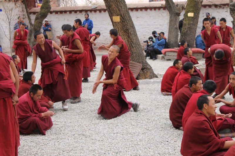 Monks debating