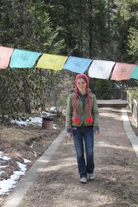 Dorothy and the prayer flags