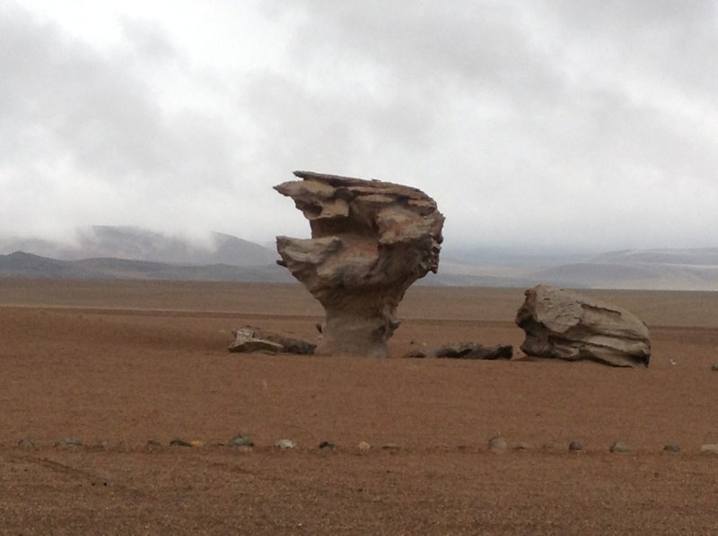 Strange rock weathering