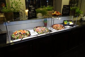 Saladebuffet in het Grand Hotel