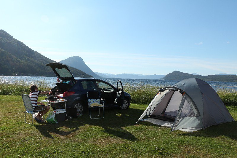 De camping in Alvund