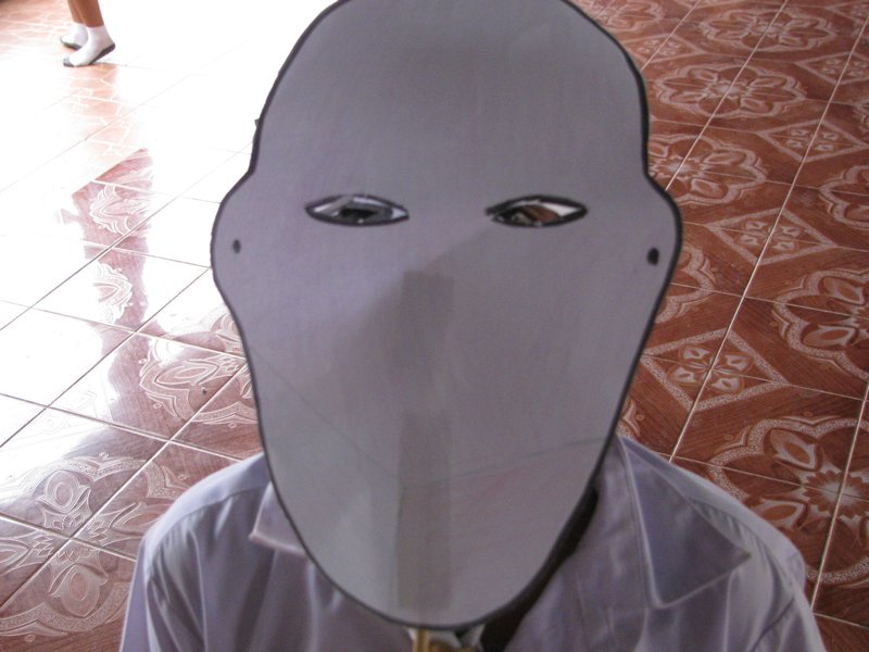 The Scary White Mask!