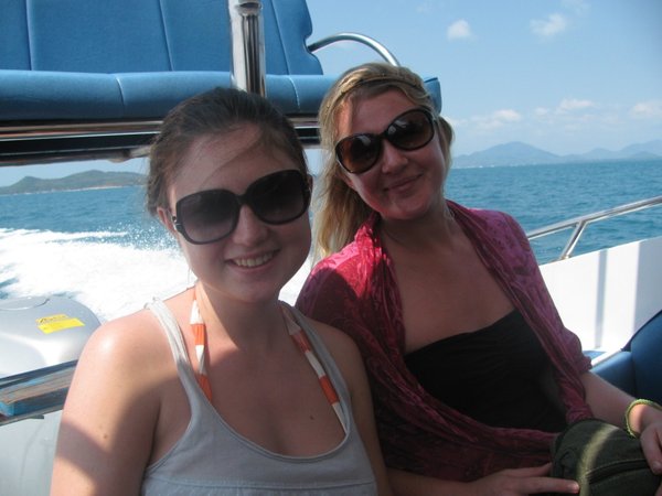 Me & Talissa on the Speed Boat