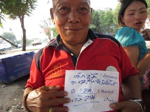 Trying to learn English/Laos