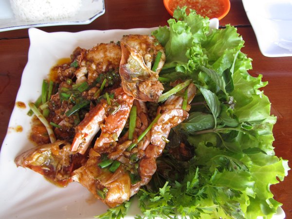 Fresh Crab in Kampot Pepper