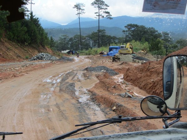 A not so great section of the road to Nha Trang