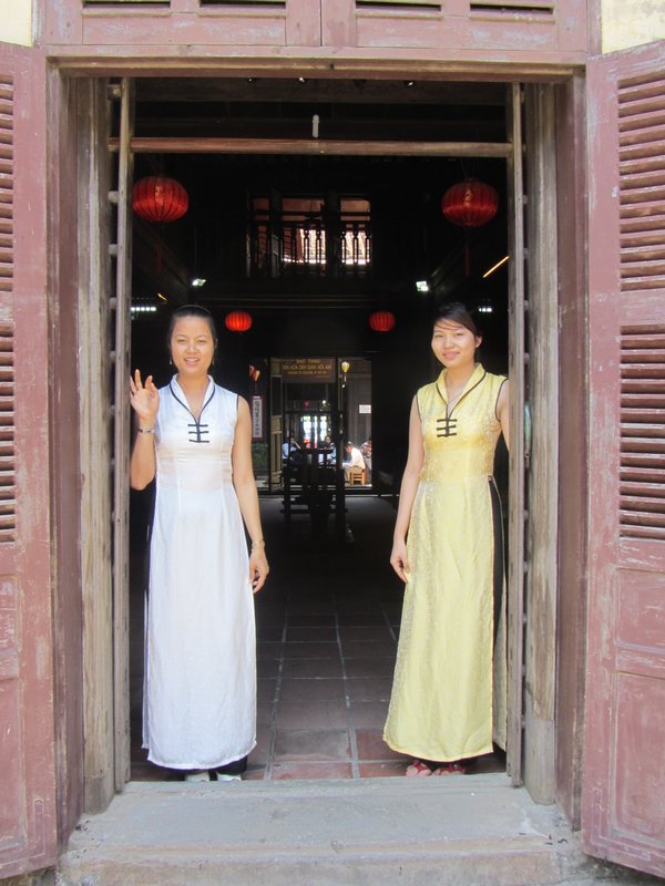 Huong & Friend at the Silk Museum