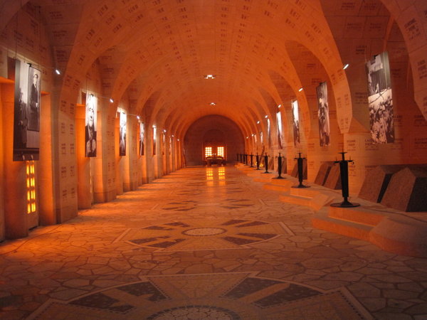 Inside the Douaumont ossuary