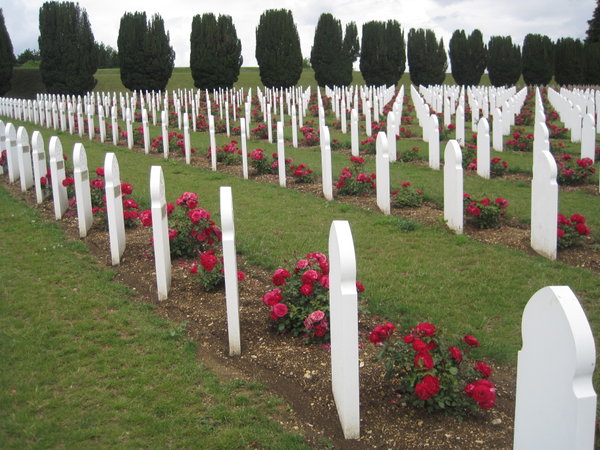 The cemetery of Verdun. Graves of muslim soldiers