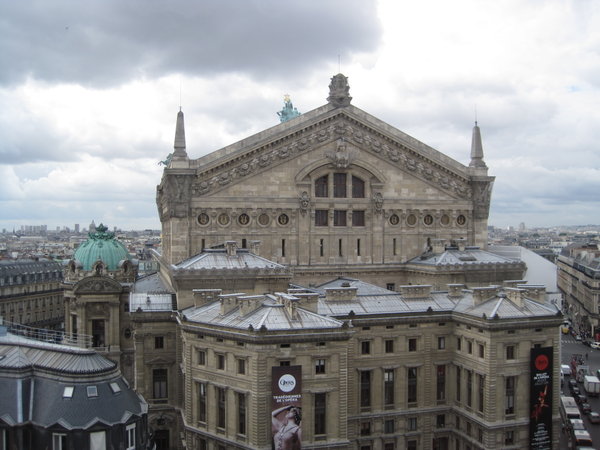 The opera from the rooftop of the Galeries Lafayette