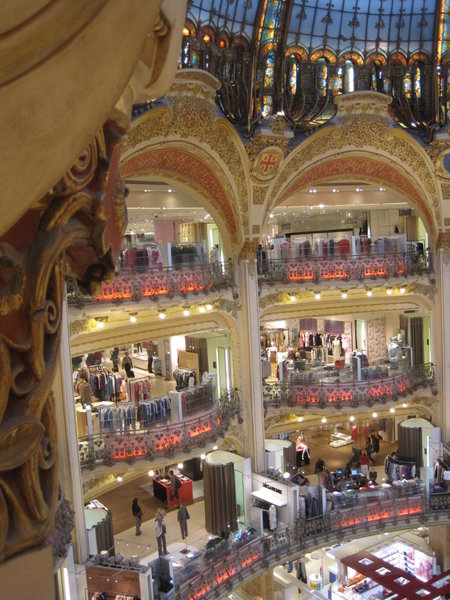 Inside the Galeries Lafayette