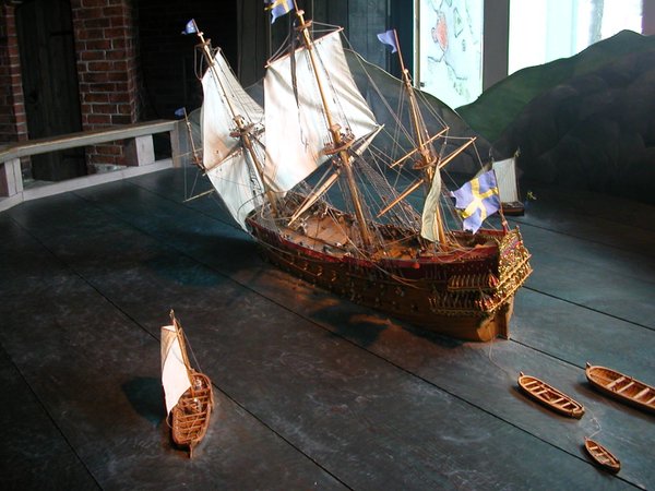 Model of the sinking of the ship