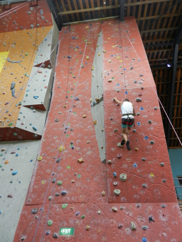 Climbing wall at YMCA