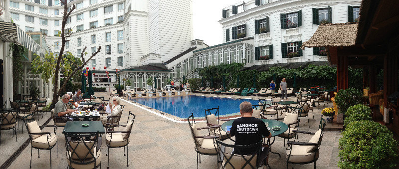 Pool Area in Sofitel Hanoi