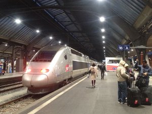 A great train ride in Switzerland