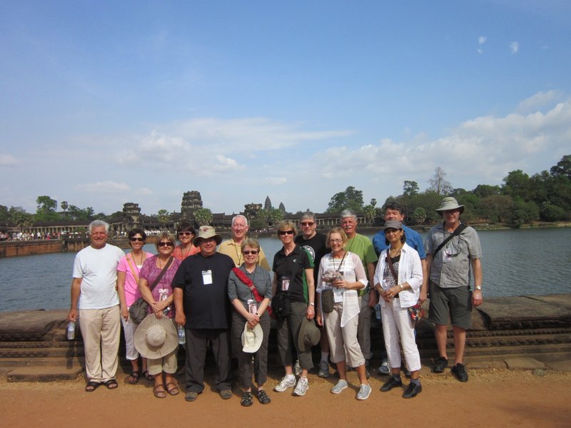 The gang at Angkor Wat