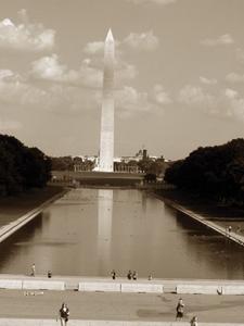 Washington Monument at the end of the Reflecting Pool