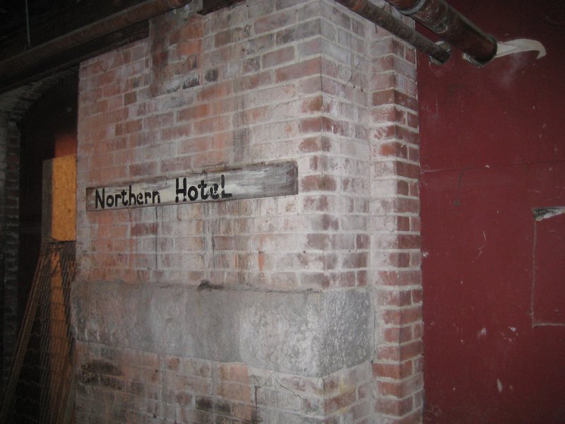 Original entrance to hotel